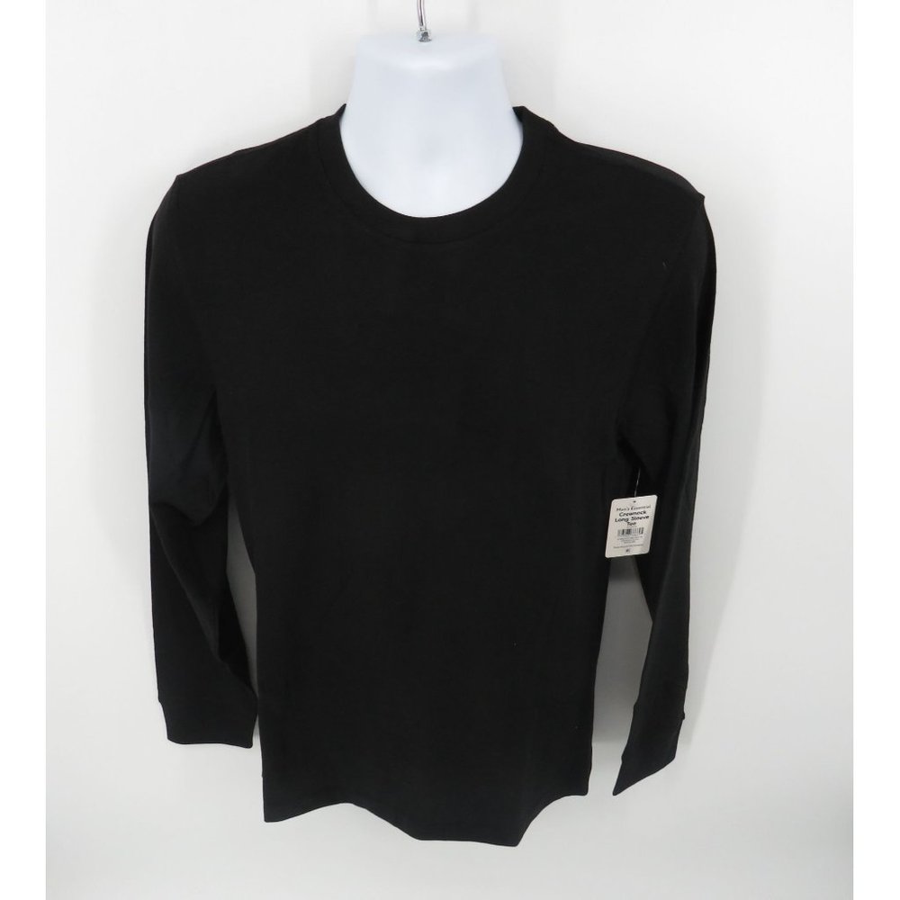 Member's Mark Men's Essential Black Long Sleeve T-Shirt XL NWT